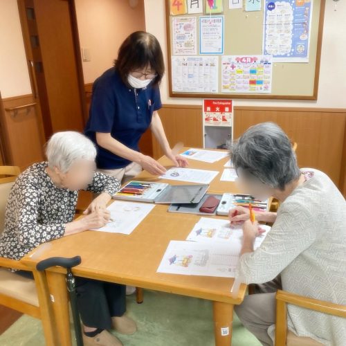 【サンライズ・ヴィラ瀬谷】～ぬりえカレンダー📅～